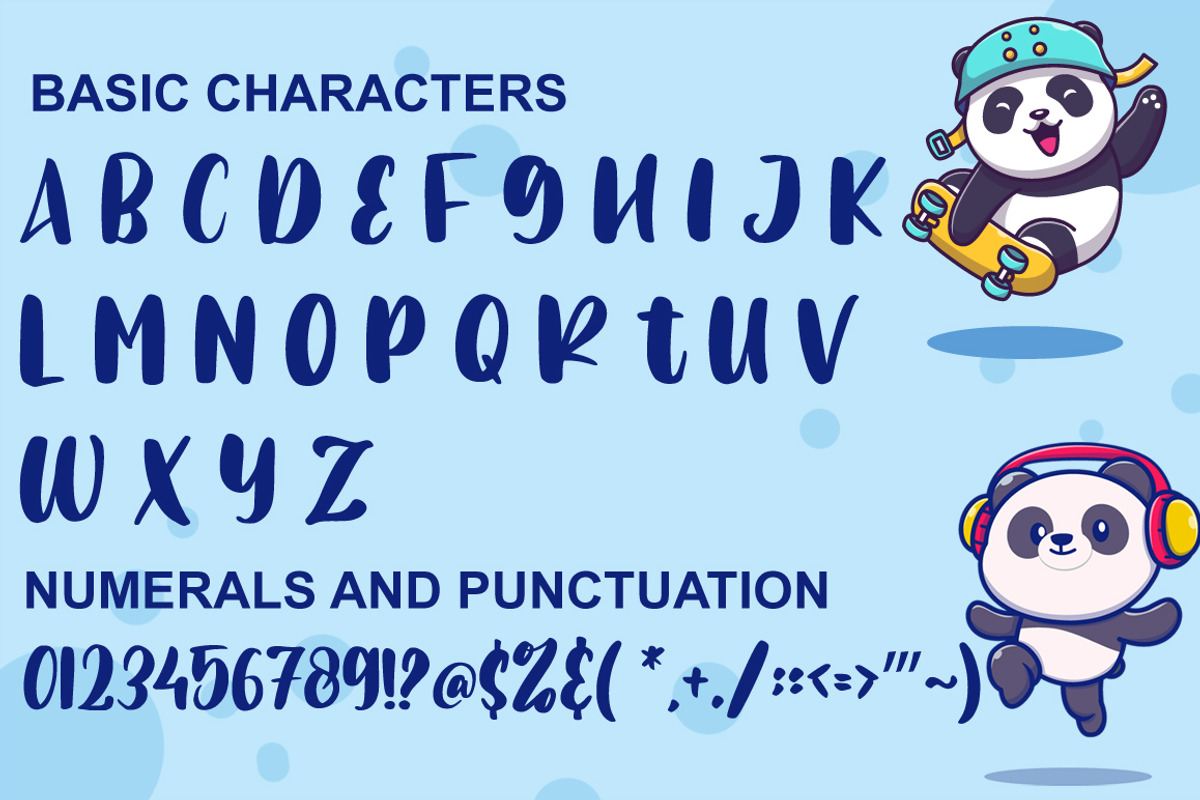 Sweet Panda - Cute Font, a Script Font by Fatmawati (Photo 10 of 12)