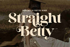 Straight Betty Modern Serif Font