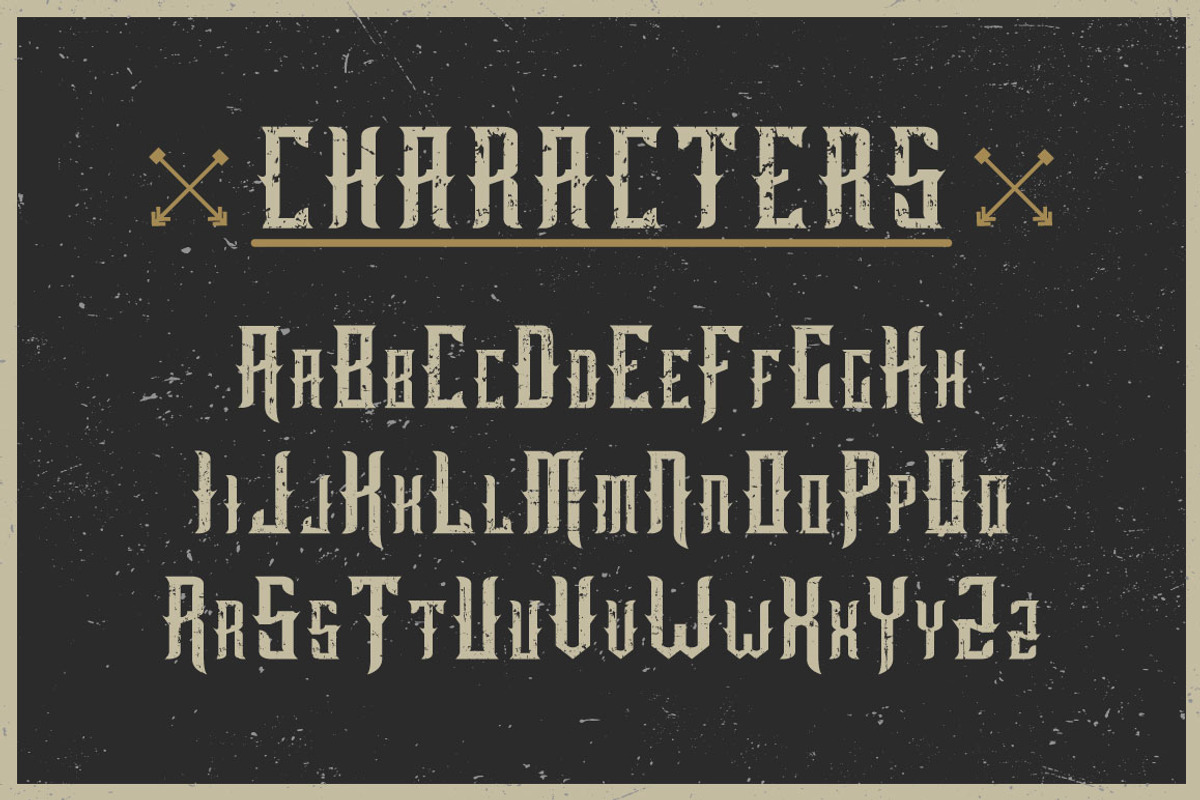 Old Bourbon label font preview 2