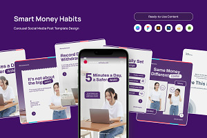 Calm Budgeting Tips for Social Media, a Social Media Template by trabaskriya