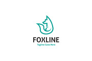 Fox Line - Line Art Logo, a Branding & Logo Template by ashenterprise (Thumbnail 2 of 3)