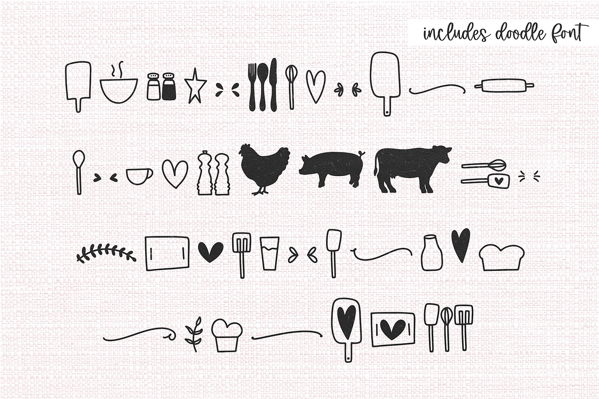 Country Kitchen | Farmhouse Font