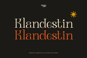 Klandestin Modern & Classical Serif