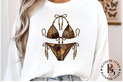 Leopard Print Patchwork Bikini PNG, a Work Illustration by Black Bird Studio (Thumbnail 3 of 3)