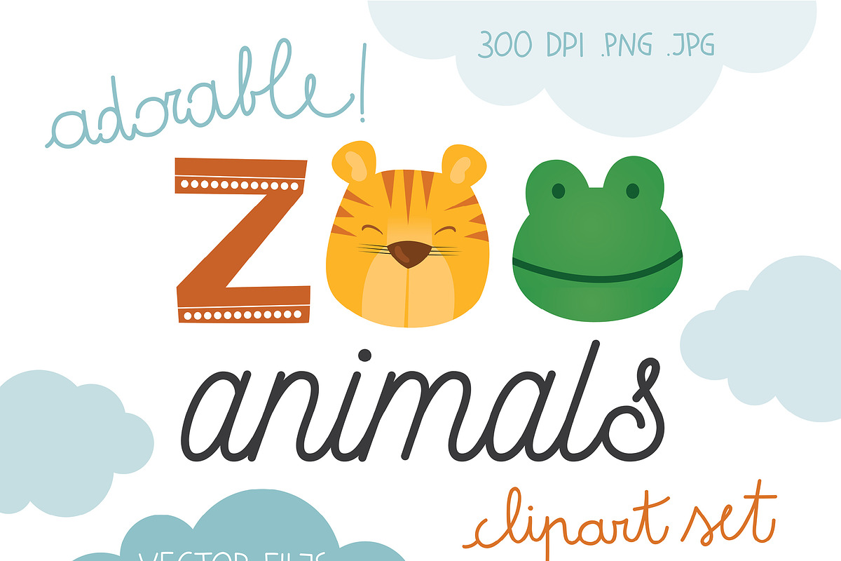 Cute Wild animals Illustration set, an Animal Illustration by Pingebat (Photo 1 of 11)