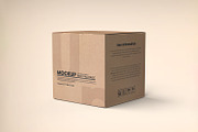Square Kraft Paper Box Packaging, a Packaging Mockup by Ram Studio LLC (Thumbnail 3 of 16)