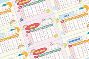 Cute Desk Calendar Template V1, a Stationery Template by twinstd (Thumbnail 2 of 3)