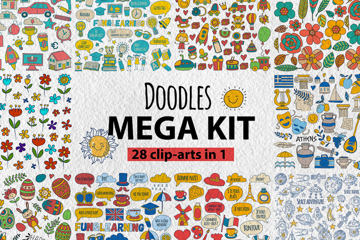 28 cliparts in one! DOODLE!, an Animal Illustration by Doodle (Photo 1 of 18)