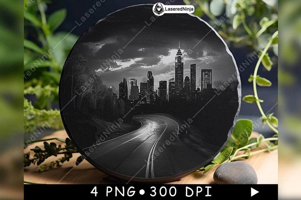 Winding Road to Urban City Travel, a Background Graphic by LaseredNinja (Photo 5 of 7)