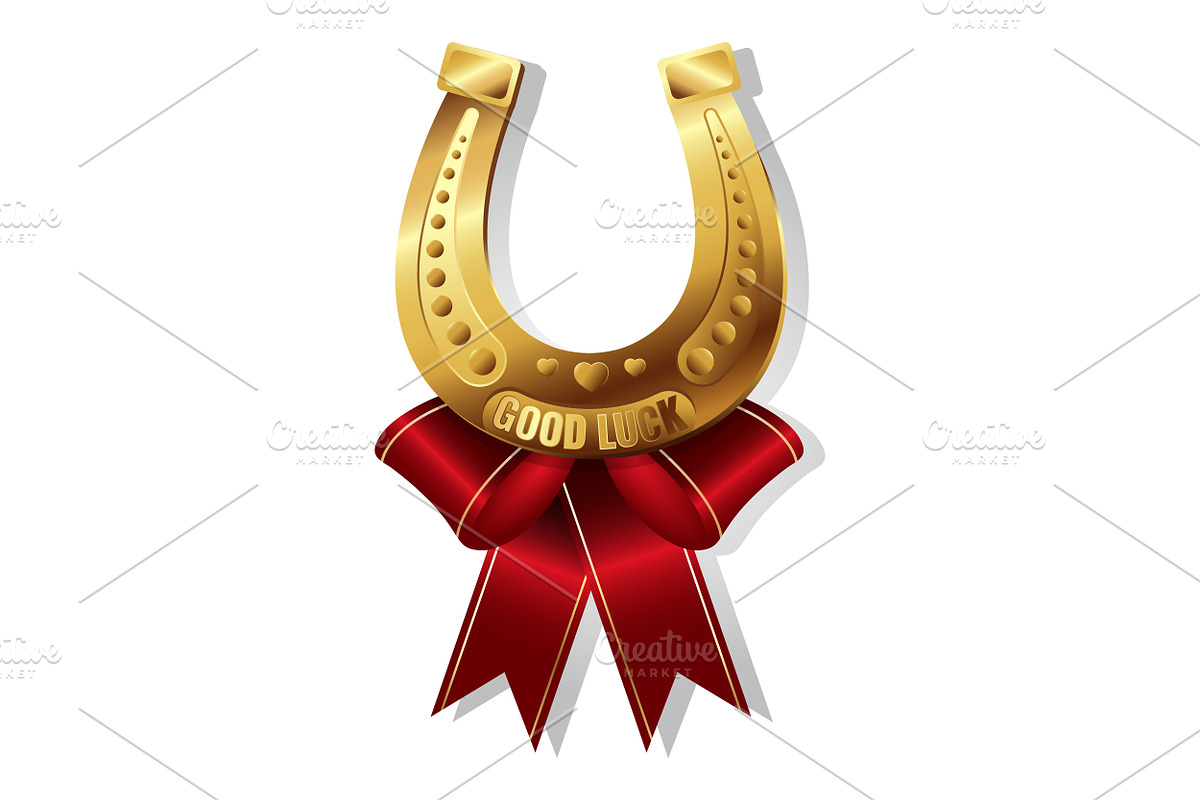 Gold, Silver and Bronze Horseshoes, a Decorative Illustration by PsychocheArt (Photo 2 of 4)