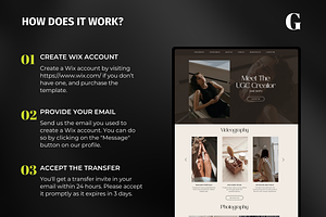 UGC Portfolio Wix Website Template