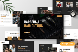 Barbershop Google Slide Template