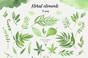Magic Greenery Design kit watercolor, a Texture Illustration by NataliVA (Thumbnail 3 of 8)