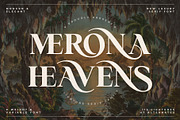 Merona Heavens Family | 9 Font Pack, a Serif Font by Krismagraph (Thumbnail 1 of 15)