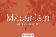 Macarism - A Handmade Serif Font, a Serif Font by Bouchard Designs (Thumbnail 1 of 6)