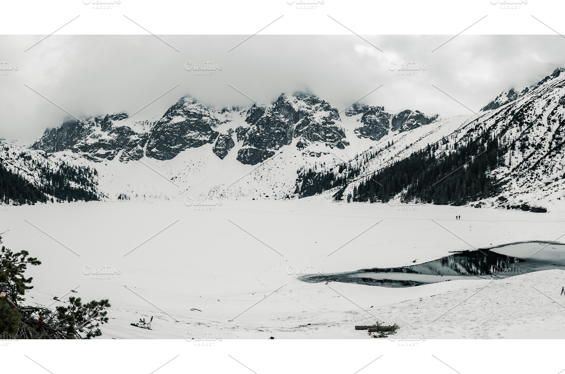 Frozen Lake Morskie Oko or Sea Eye, a Nature Photo by Nature and travel
