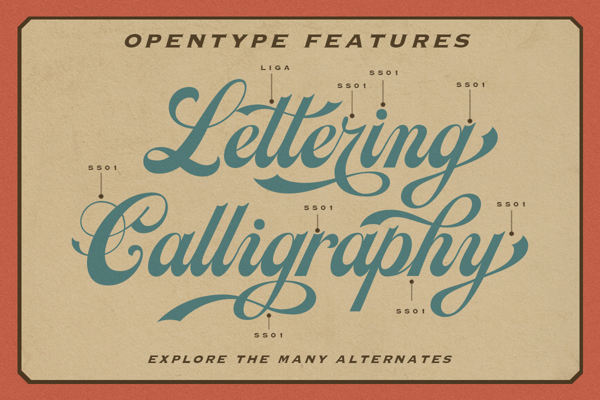 Earthgate - Bold Script Typeface, a Script Font by Letterhend Studio (Photo 2 of 9)