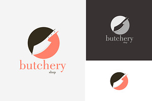 minimalist knife kitchen logo icon, a Branding & Logo Template by Pyruos ID