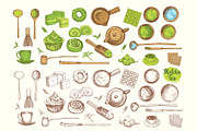 Matcha tea., a Food Illustration by Mona Monash (Thumbnail 2 of 4)