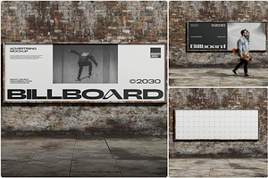 Outdoor Urban Billboard Mockup
