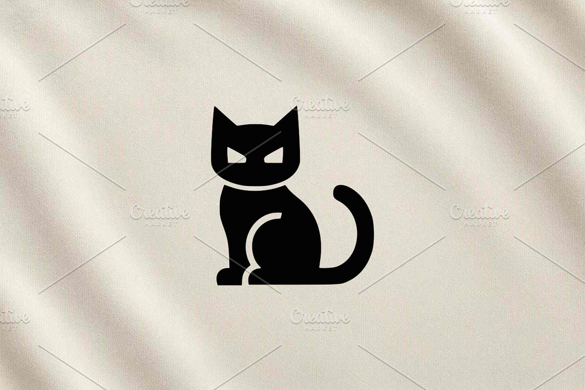 Black Cat Silhouette, an Animal Illustration by Vectorium Studio (Photo 3 of 4)