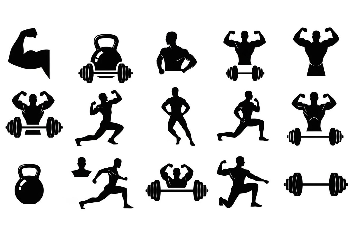 Ultimate Fitness Gym Vector Bundle, an Illustration by Creativeshirt (Photo 20 of 51)