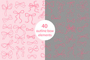 Bows & Frames Hand Drawn Collection, an Object Graphic by Kokoshka (Thumbnail 4 of 13)