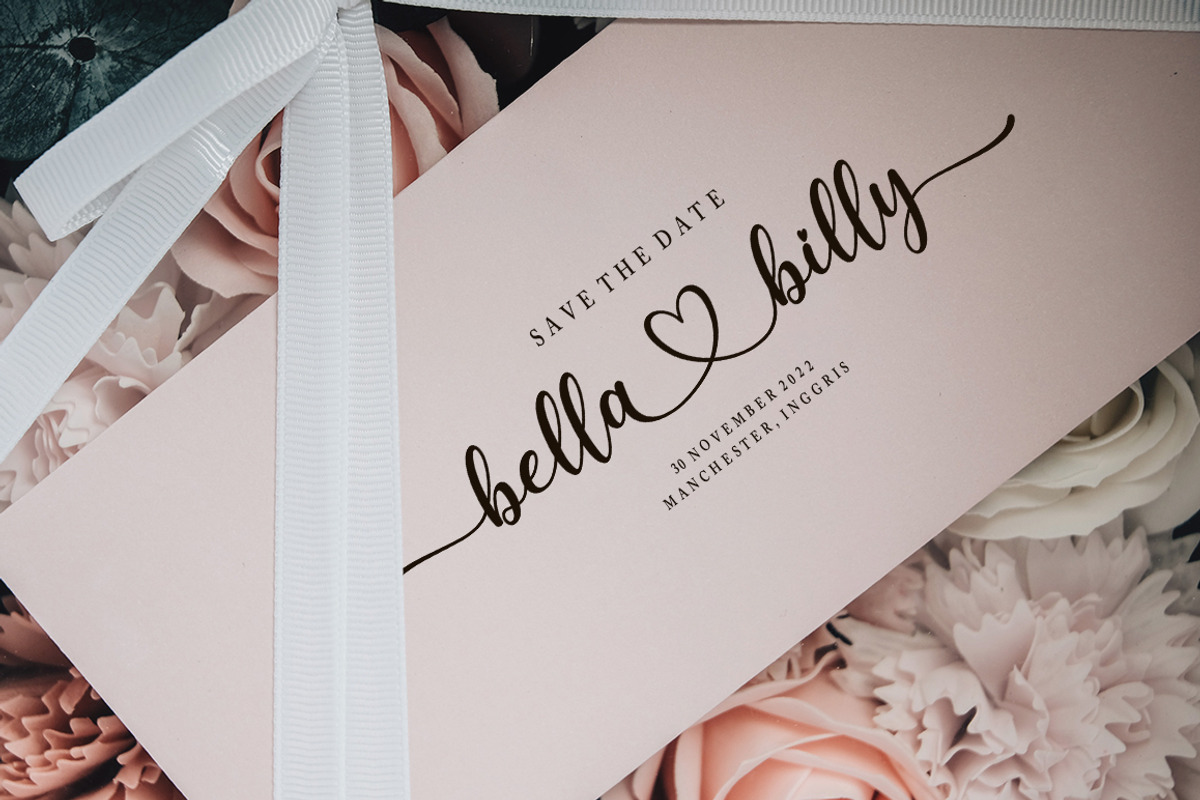 Bella Lolly, a Script Font by Bosstype Studio (Photo 3 of 8)