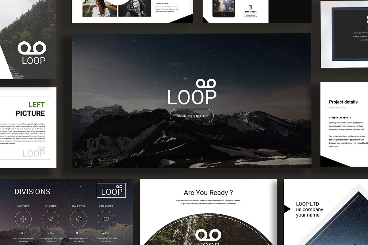 Loop Creative Keynote, a Presentation Template by Infinity Vector Studio (Photo 1 of 5)