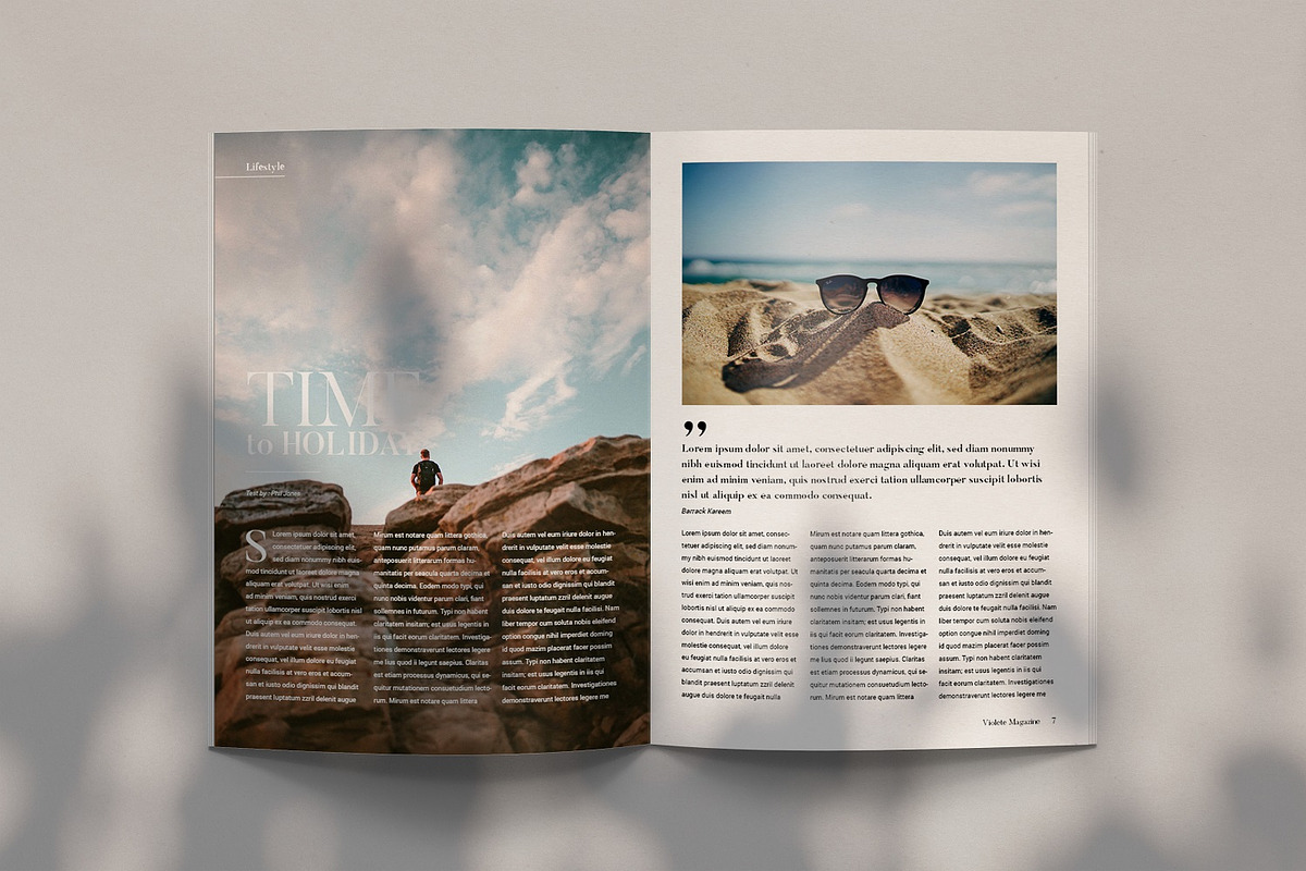 Violete Magazine, a Magazine Template by Bokuto (Photo 3 of 8)