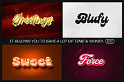 12 Text Effect Templates, a Layer Style Add-On by iDoodle Studio (Thumbnail 5 of 6)