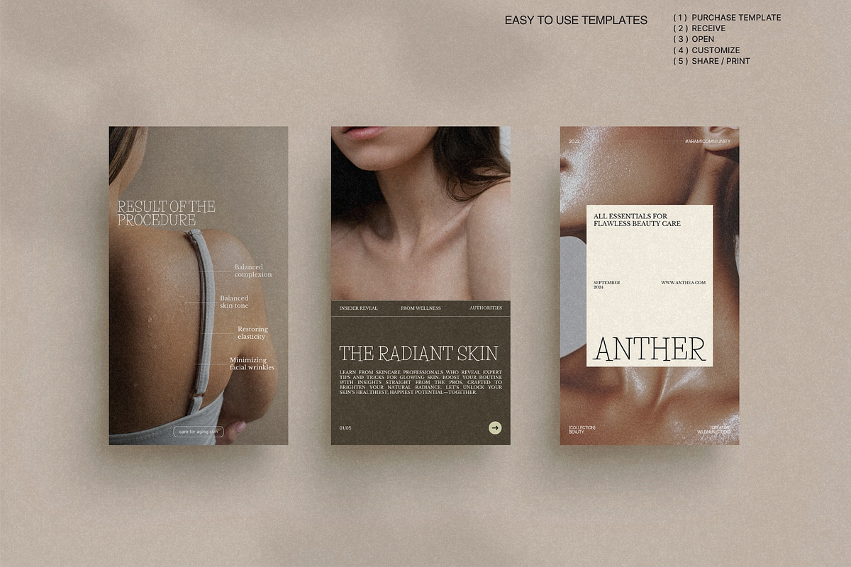 Elegant Story Templates for Skin preview 2