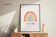 Watercolor Rainbow Clipart PNG, a Decorative Illustration by Kat Anti (Thumbnail 4 of 6)