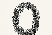 50 Elegant Floral Oval Mirror Frame, a Decorative Illustration by Amazin_art (Thumbnail 22 of 26)