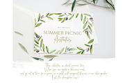 Watercolor Summer Picnic Collection, a Food Illustration by S_ARTLOVE (Thumbnail 2 of 11)