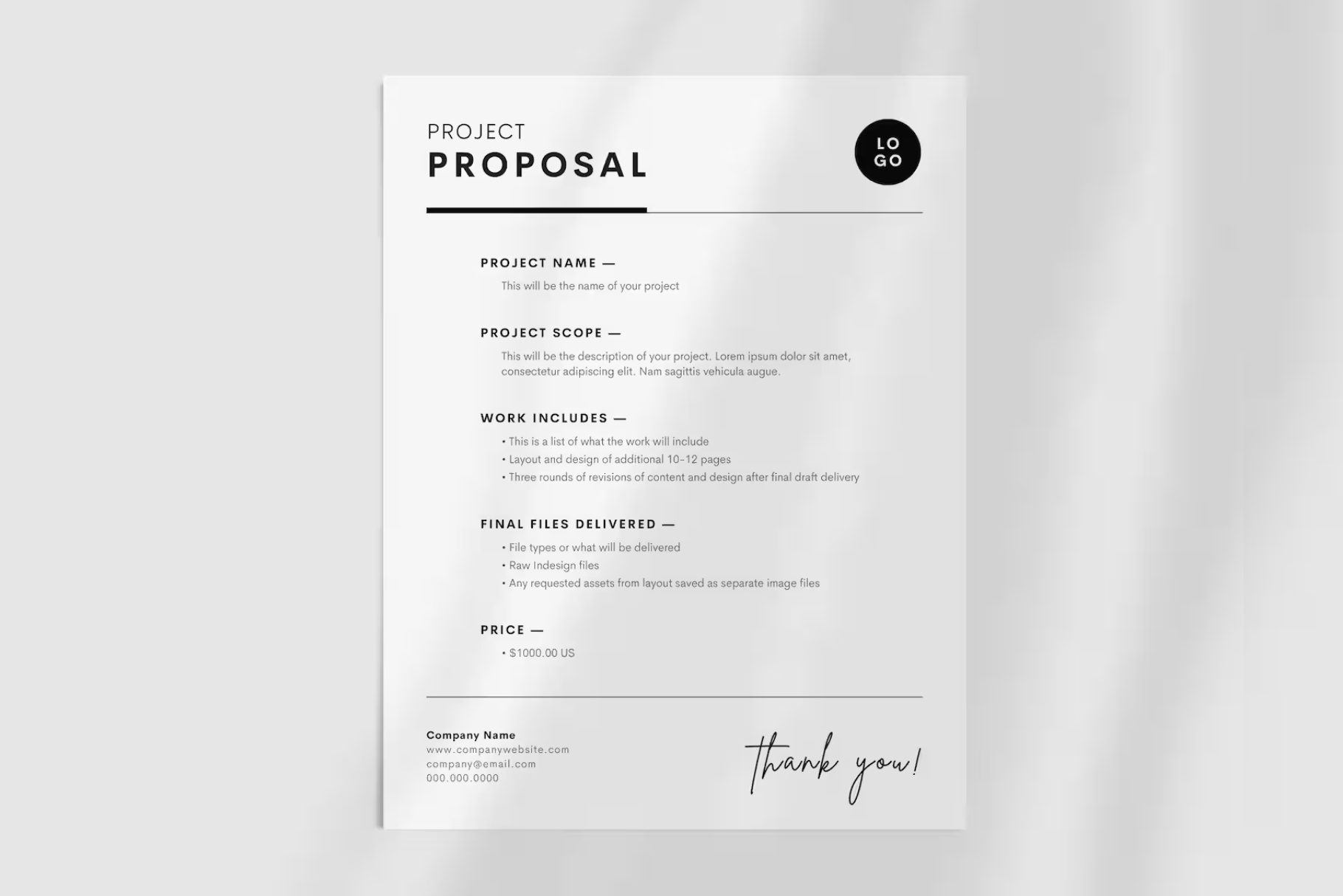 Project Proposal Template Canva, a Stationery Template by frommakertomaker