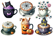 Halloween Coffee Latte Clipart, an Illustration by Designworld (Thumbnail 5 of 6)
