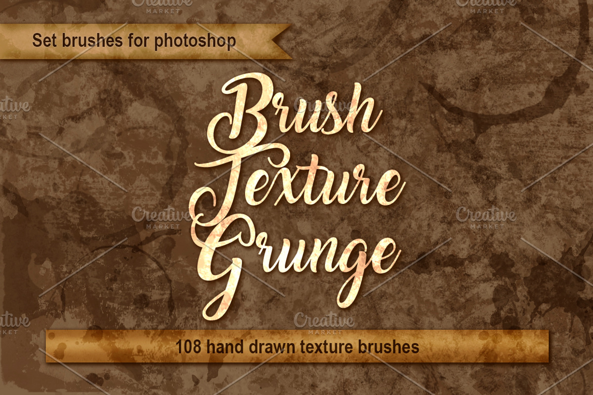 Set brushes grunge for photoshop