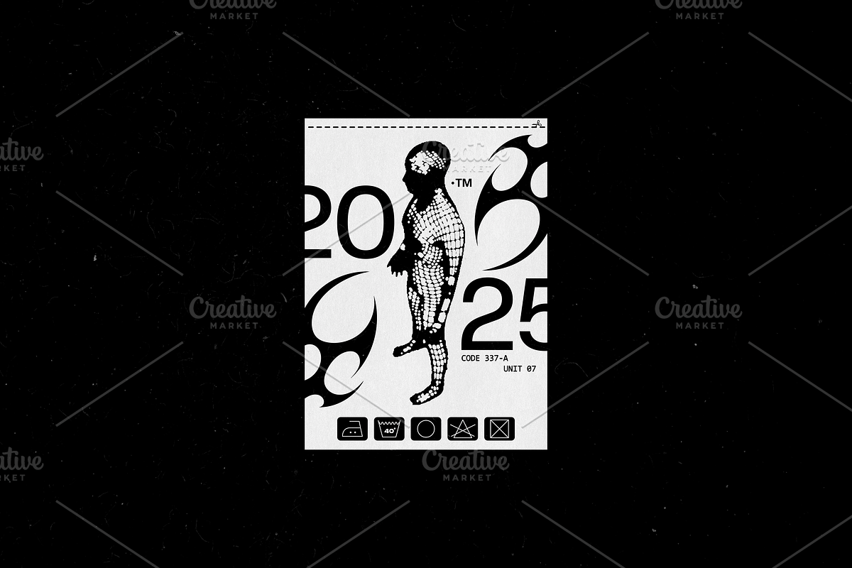 Brutalism tech label pack 3, an Object Graphic by BonkiStudio (Photo 10 of 12)