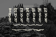 Menda Hixeon | Blackletter Typeface, a Blackletter Font by Denustudios (Thumbnail 12 of 12)