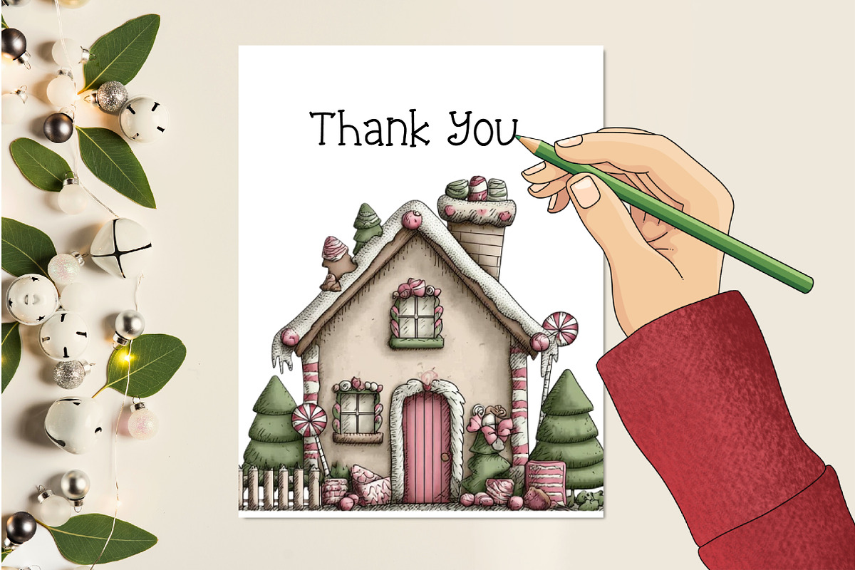 Whimsical Christmas Clipart Bundle, an Illustration by Creative Art (Photo 7 of 10)