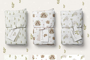 Mom & Baby Animals Floral Collection, an Animal Illustration by polikarpovaart (Thumbnail 7 of 12)