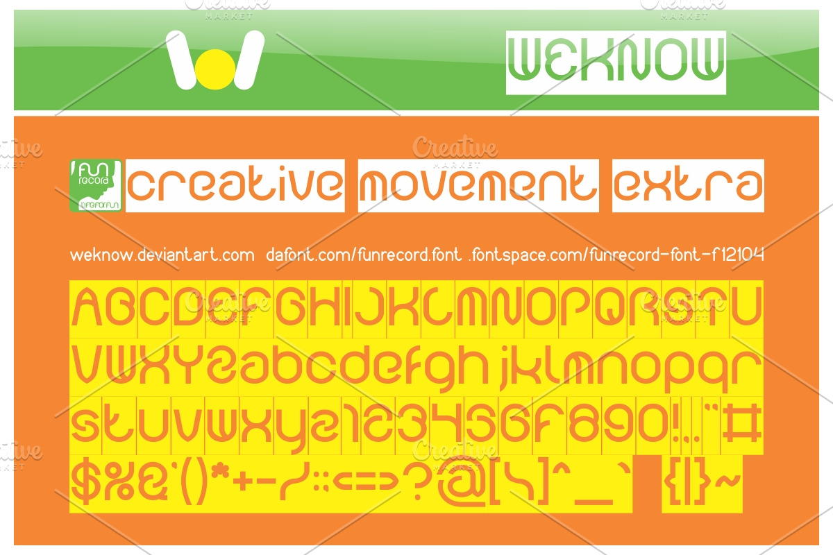 funrecord font preview 6