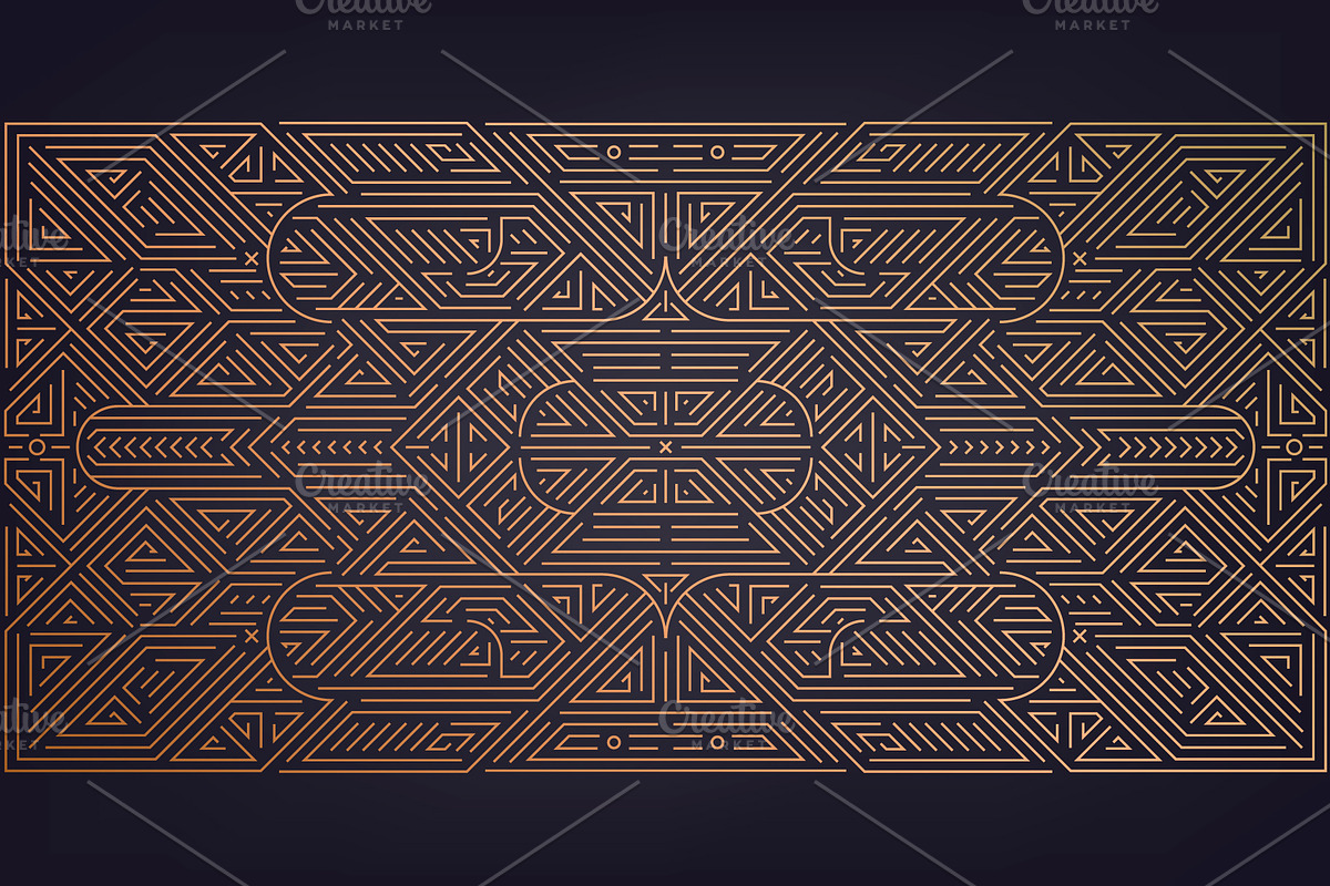 Art Deco Geometric Backgrounds, a Pattern Graphic by Marylia (Photo 12 of 12)