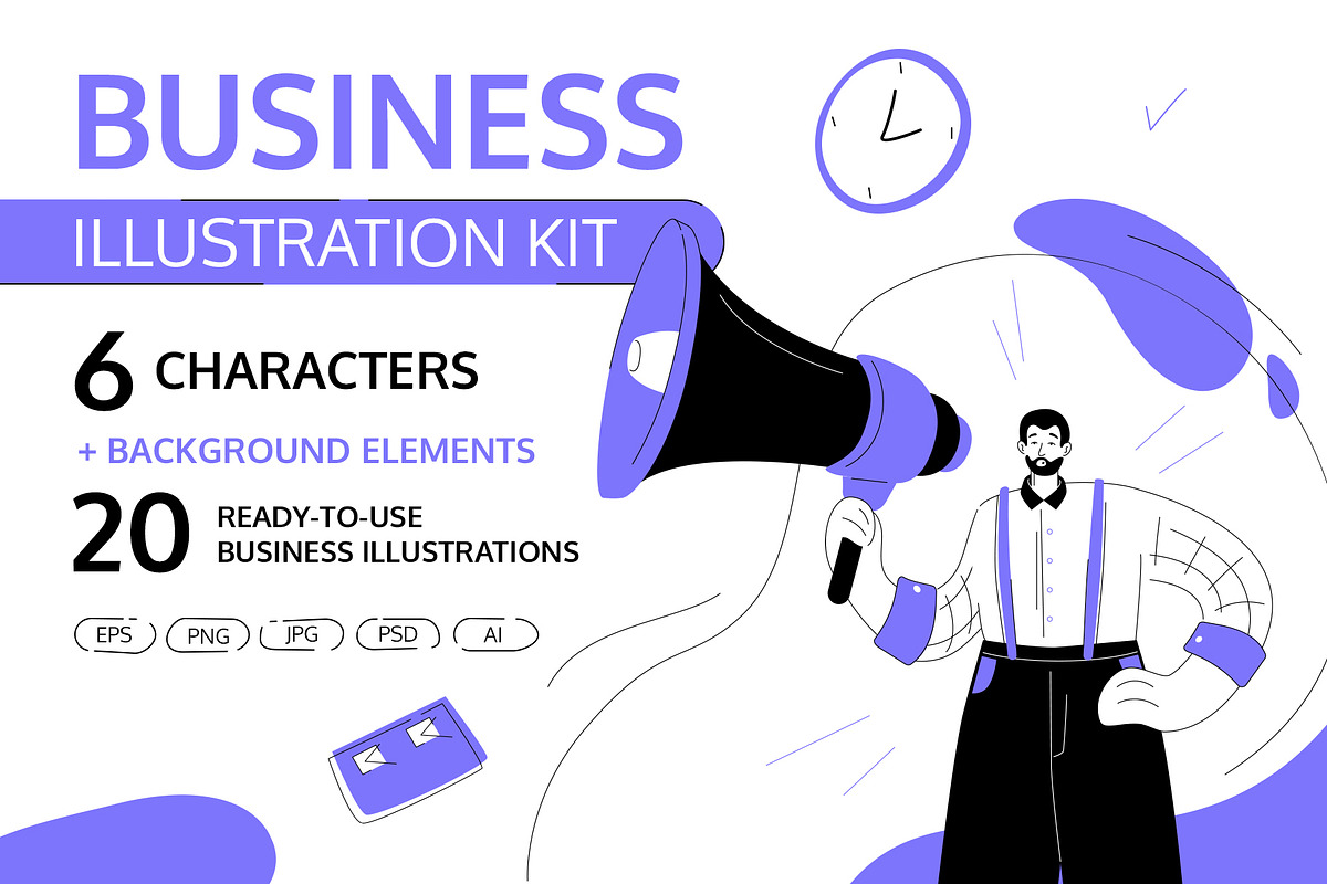 Business Situations Illustration Kit, an UI Kit Template by Boyko Pictures (Photo 1 of 16)