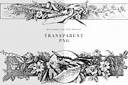 Vintage Corner and Banners, a Decorative Illustration by Century Library (Thumbnail 5 of 5)
