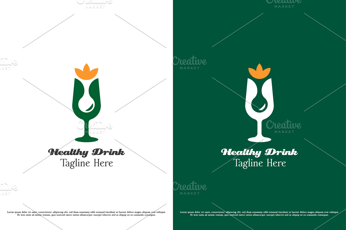 Healthy Drink Fresh Logo Design Icon, a Branding & Logo Template by Morvana Crew