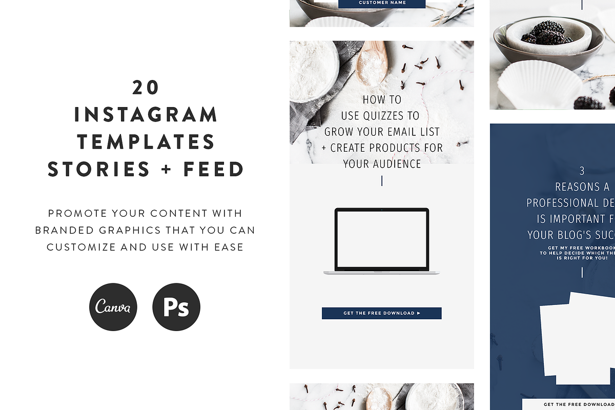 Sugar Instagram Templates, a Social Media Template by Coded Creative (Photo 1 of 5)