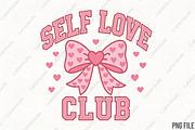 Self Love Club Valentine Coquette PN, an Illustration by CraftArtStudio (Thumbnail 1 of 4)