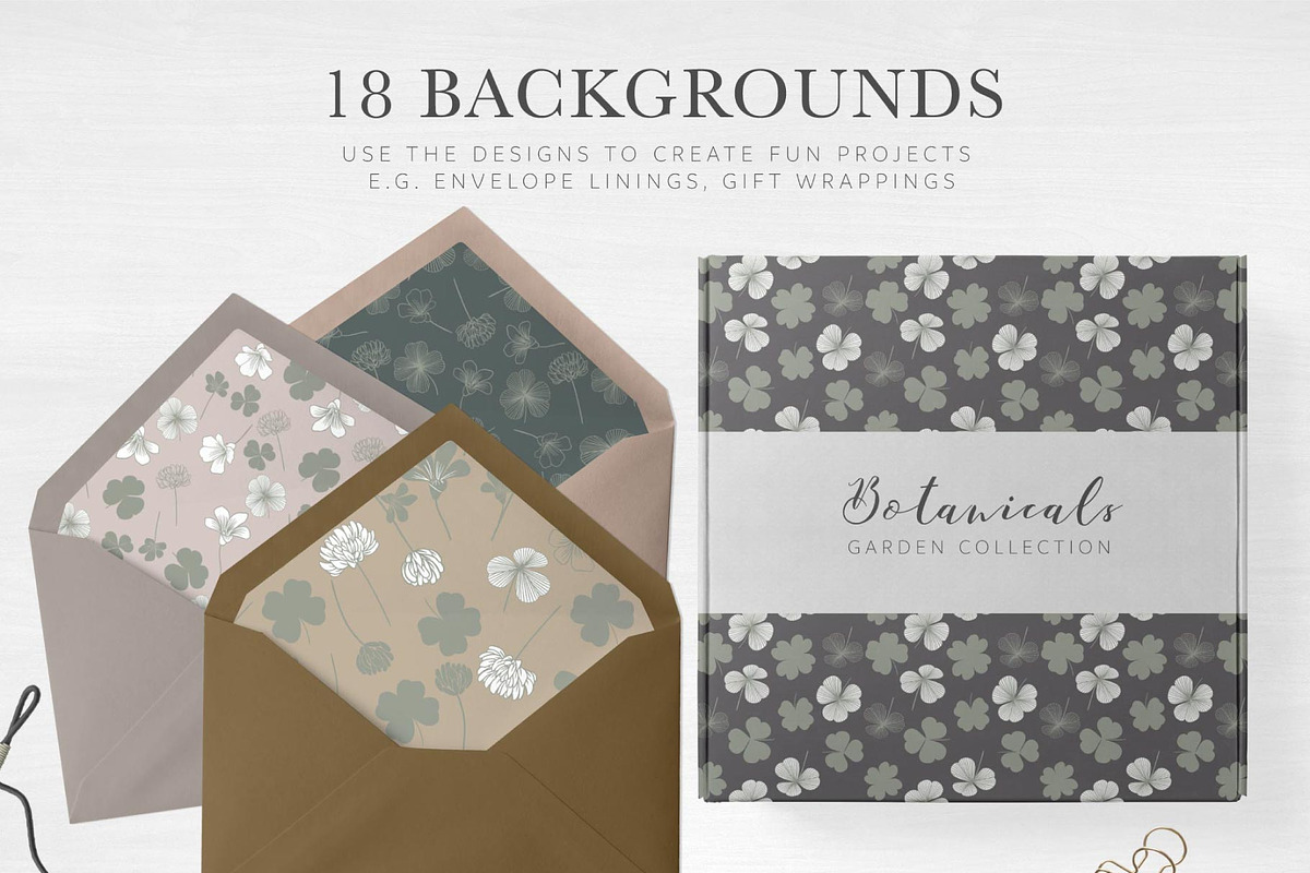 Clover Botanicals - Florals & Leaves, an Illustration by Momo Studio (Photo 9 of 12)